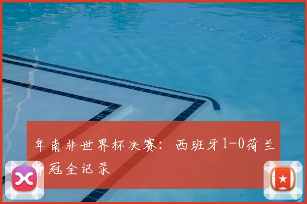 年南非世界杯决赛:西班牙1-0荷兰夺冠全记录